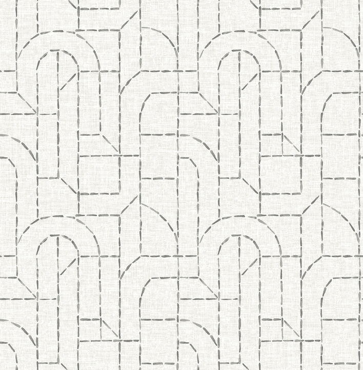 Integrity Grey Arched Outlines Wallpaper
