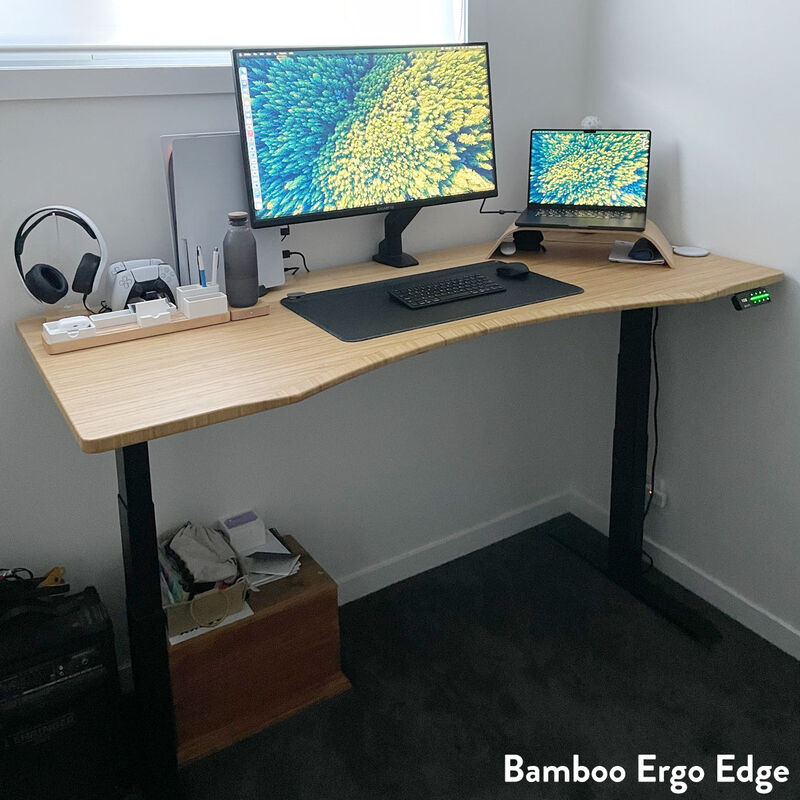Desky Dual Ergo Edge Sit Stand Desk image number 2