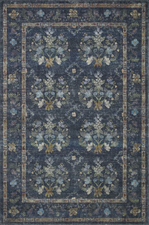 Courtyard COU04 Navy 7'6" x 9'6" Rug