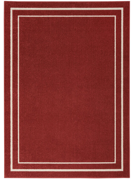 Nourison Essentials NRE02 Brick/Ivory 4' x 6' Rug