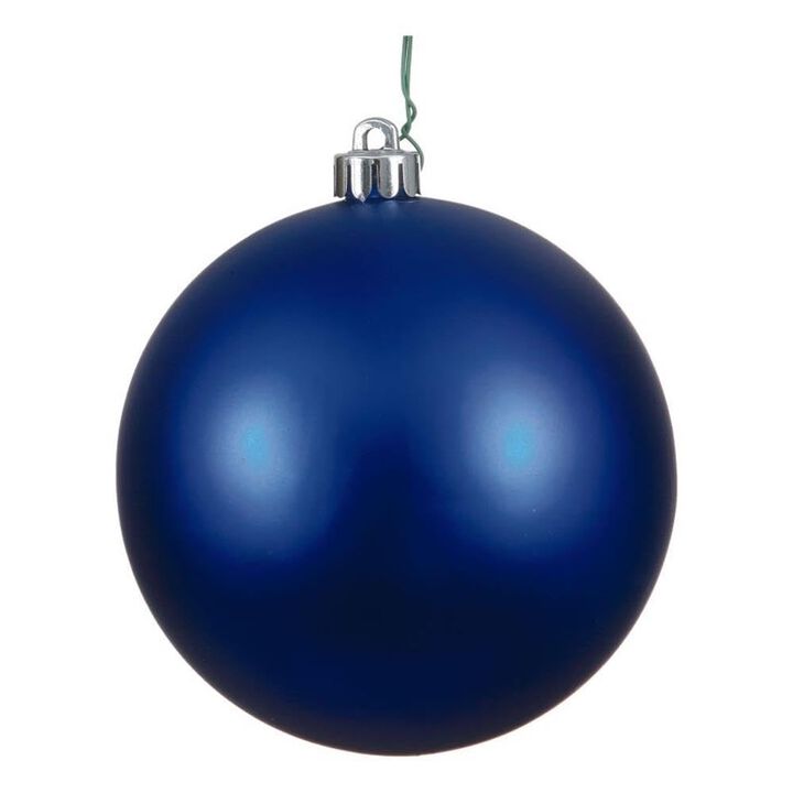 Vickerman 2.4" Colbalt Blue Matte Ball Ornament. Includes 24 Ornaments per Pack.