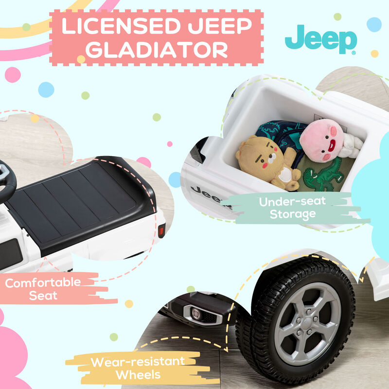BreeBe Kids Sliding Ride On Car with Storage and Horn image number 5