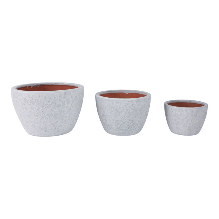 Lava Pottery Planters (Set of 3)