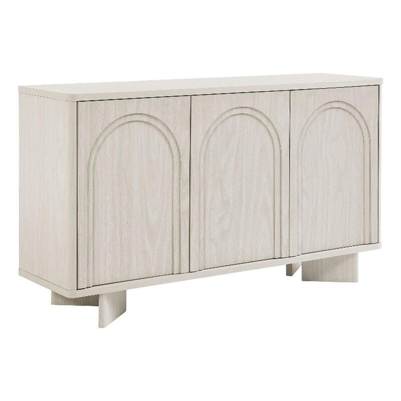 Flux Arched Door Sideboard in White Wash image number 0