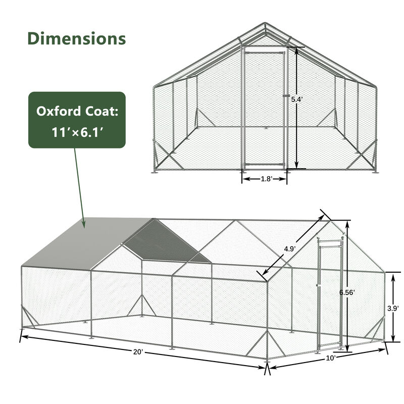Large Metal Chicken Coop image number 3
