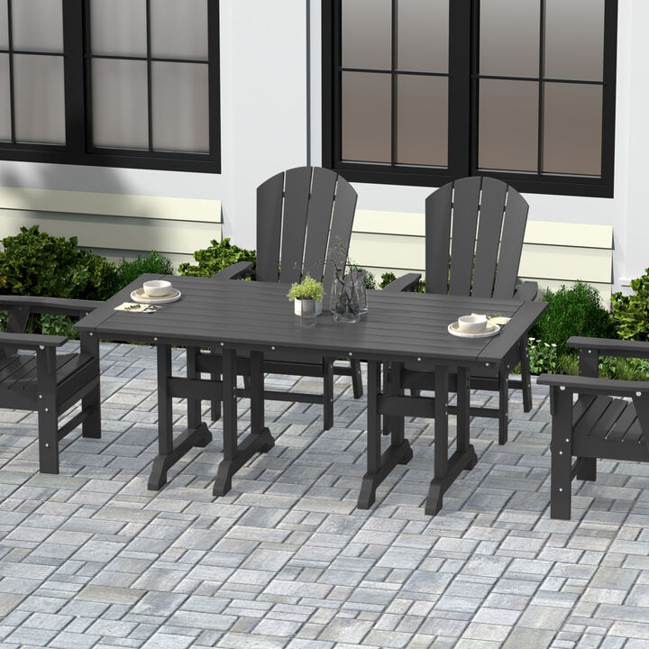 WestinTrends 71" Outdoor Patio Dining Table