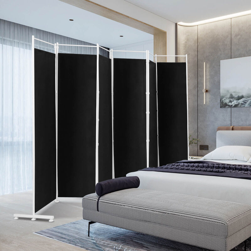 6-Panel Room Divider Folding Privacy Screen