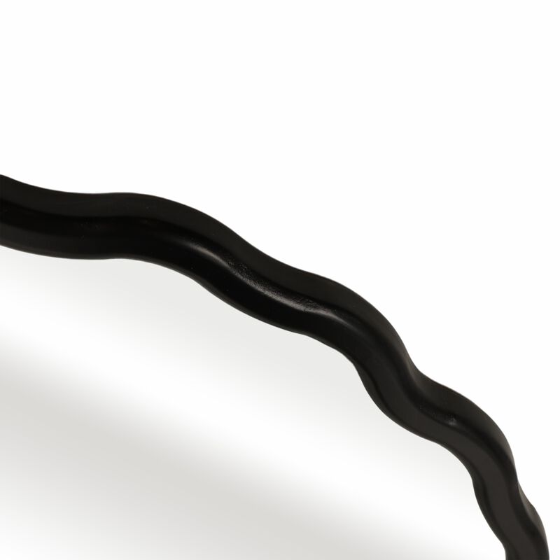 31x59" Wavy Leaner Mirror, Black image number 4