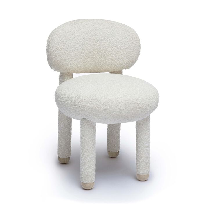 Casafoyer Manu Cream Performance Boucle Side Chair
