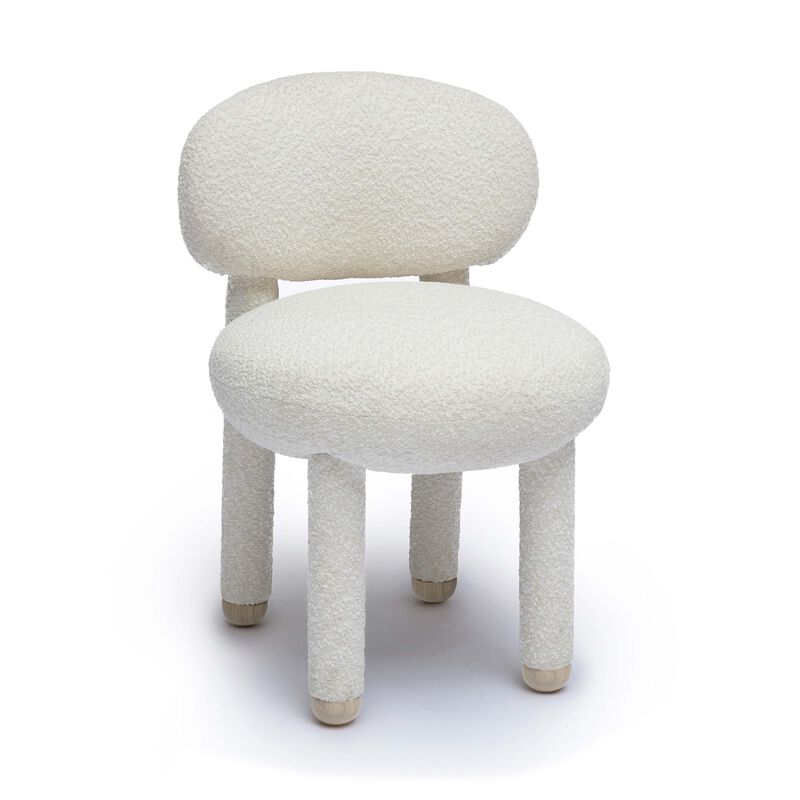 Casafoyer Manu Cream Performance Boucle Side Chair image number 0
