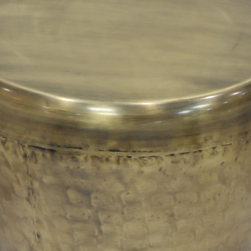 Garvy Industrial 20 inch Wide Metal Accent Side Table, Fully Assembled