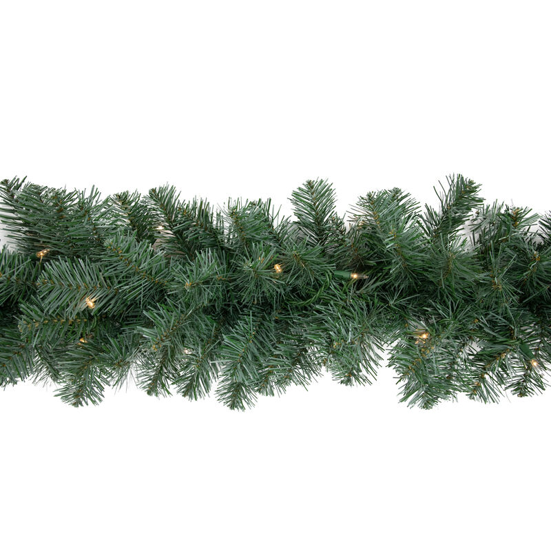 9' x 12" Pre-Lit Colorado Blue Spruce Artificial Christmas Garland  Clear Lights