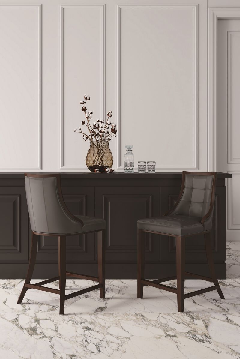 Fifth Avenue Dark Gray Counter Stools (Set of 2) image number 0