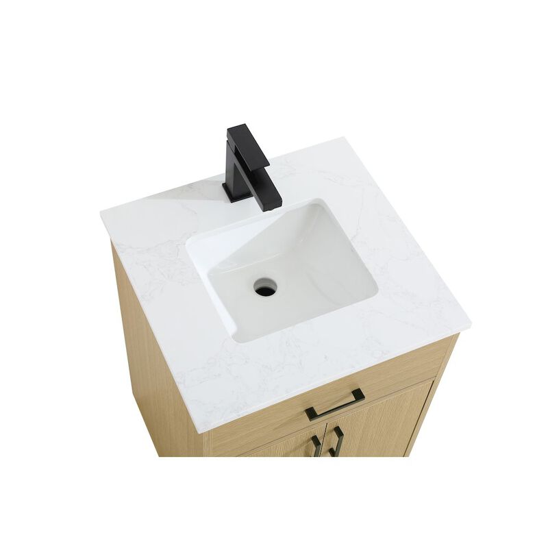 Elegant Kitchen and Bath Chandler 20 Inch Single Bathroom Vanity In Honey Brown