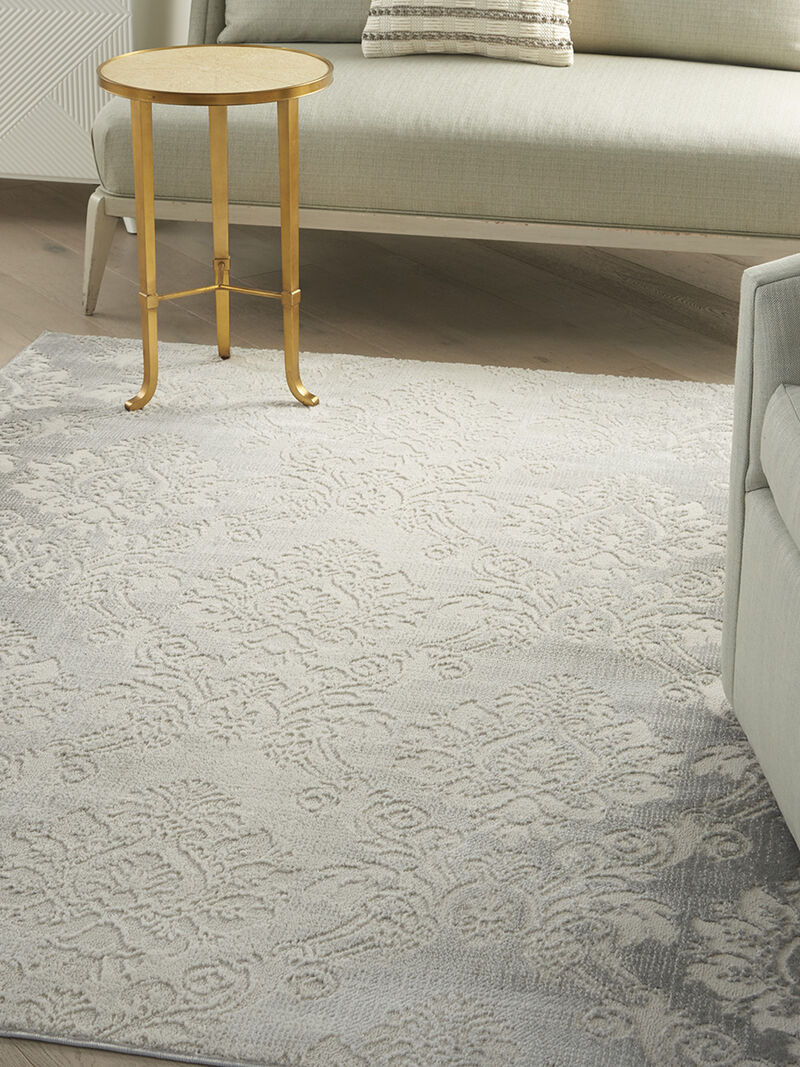 Elation ETN03 Ivory/Gray 5'3" x 7'3" Rug