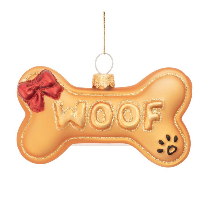 Glass Pet Ornaments – Dog Bone Shaped Christmas Tree Decor (Set of 12) for Animal & Pet Lovers