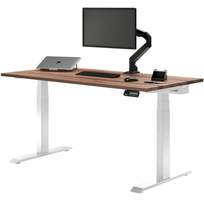 Desky Dual Hardwood Sit Stand Desk
