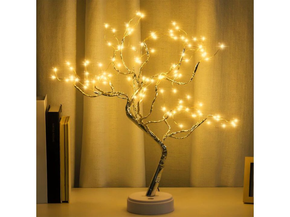 LED Bonsai Tree Table Lamp 20 Inch Decorative Light for Bedroom Living Room