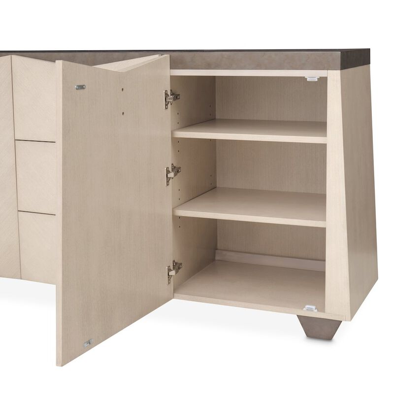 Michael Amini Fantosini Sideboard - Silver Mist