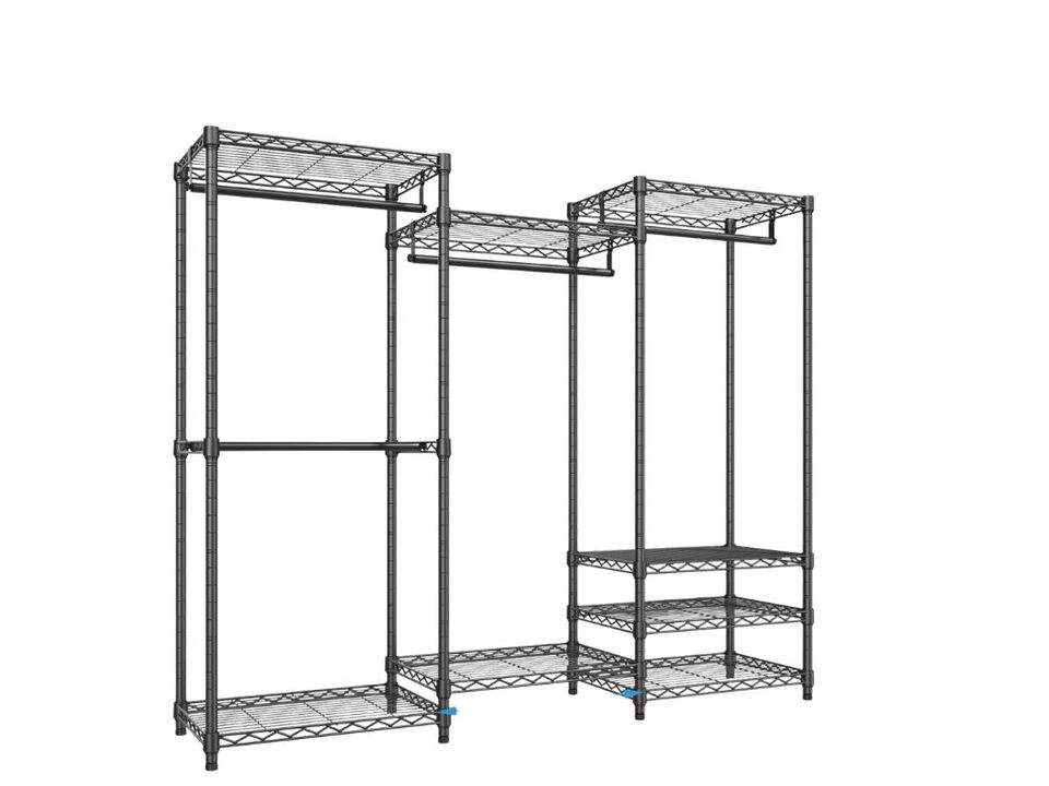 V5 Heavy Duty Clothes Rack | Portable Closet Wardrobe with 4 Hanging Rods