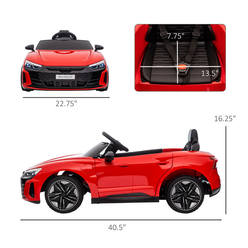BreeBe Audi RS e-tron GT 12V Ride On Car for Kids with Parent Remote image number 2