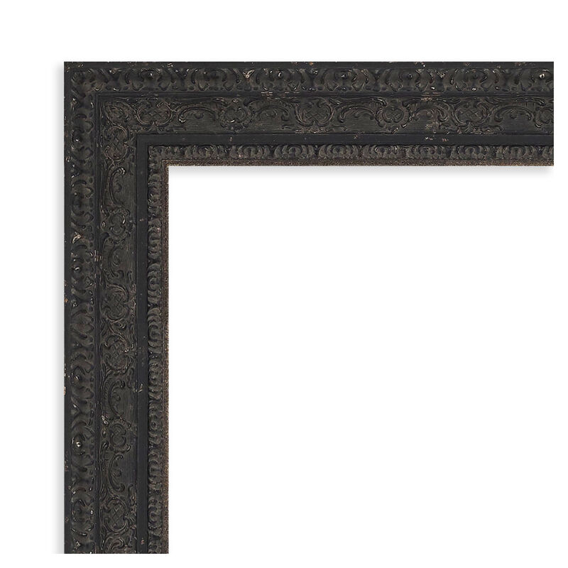 Attic Aged Beveled Wood Framed Wall Mirror image number 3