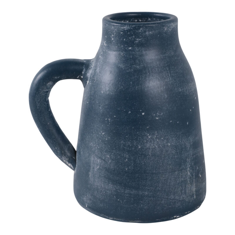 8x8" Terracotta Vase W/Handle image number 3