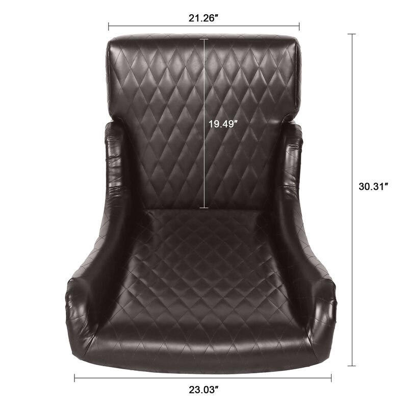 Montzi  Faux Leather Accent Chair image number 9