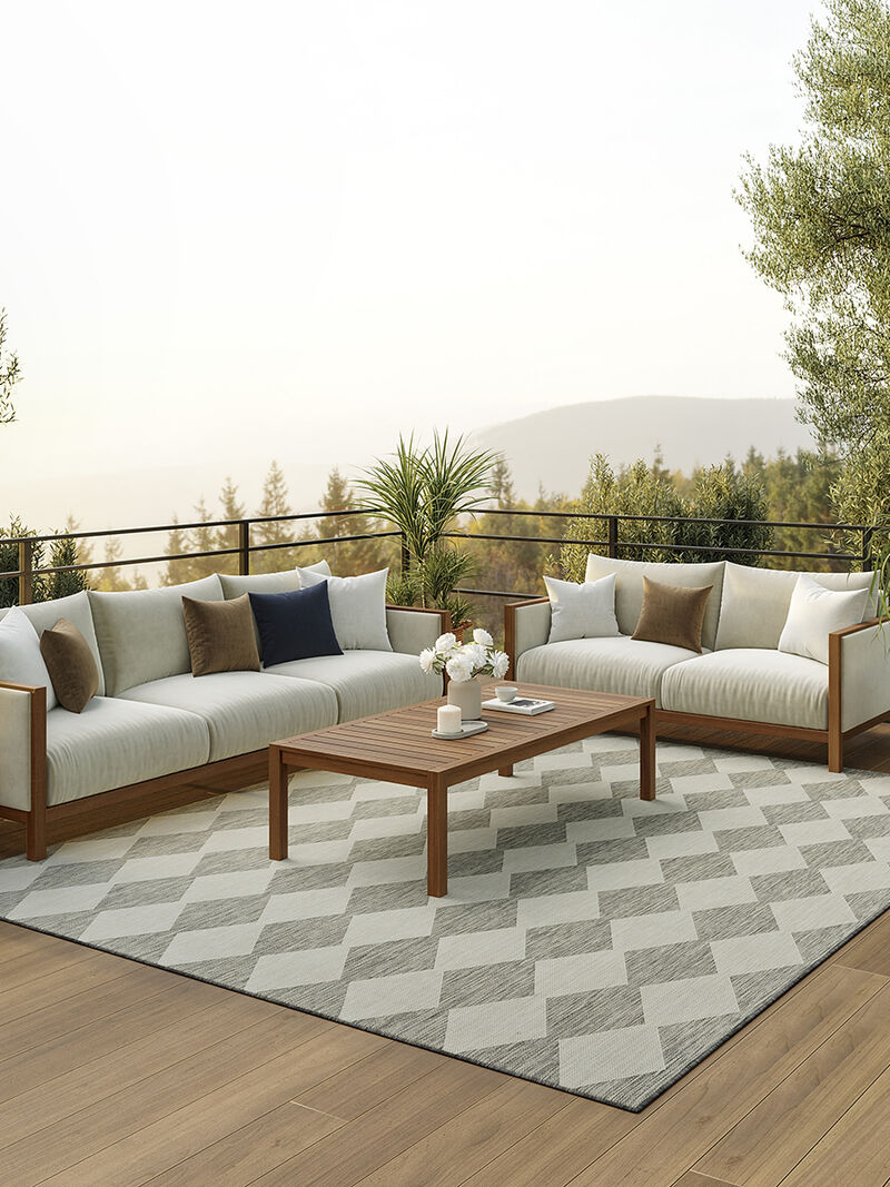 Positano POS04 Light Gray 7' x 10' Rug image number 9