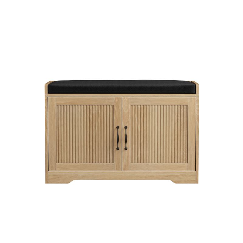 Dempal entryway shoe storage bench image number 0