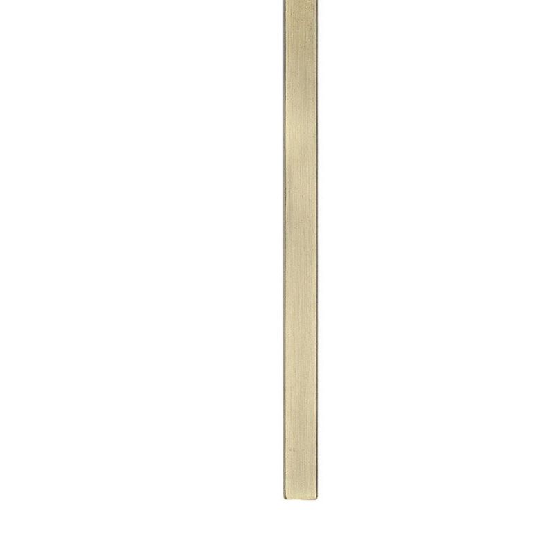 21 Inch Modern Wall Lamp with Swing Arm, Integrated LED, White Shade, Brass-Benzara image number 4