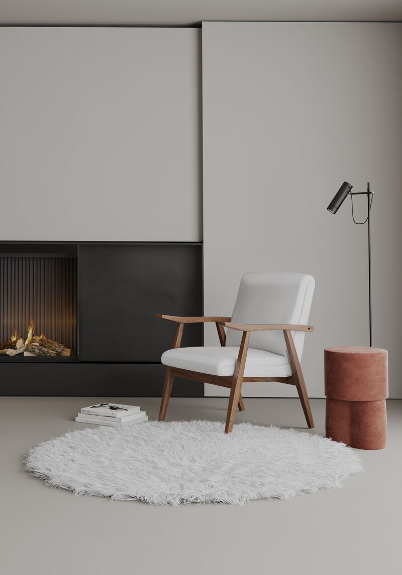 ArchDuke White Accent Chairs (Set of 2)