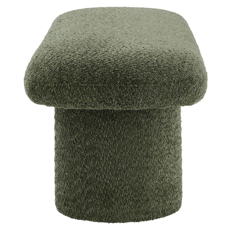 Modway Orla Chenille Upholstered Bench in Cream image number 6