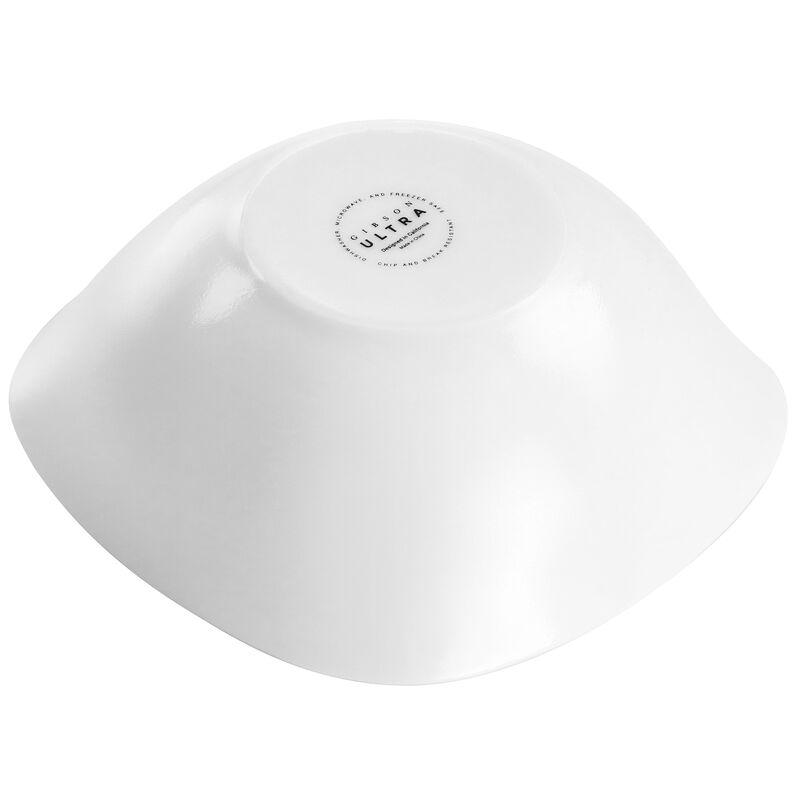 Ultra Plazza 12 Piece Tempered Opal Glass Dinnerware Set in White