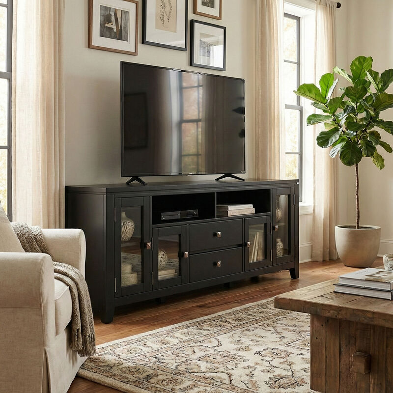 Simpli Home Cosmopolitan 72 inch Wide TV Media Stand image number 3