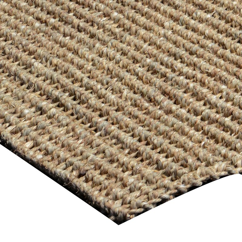 Quell 8 x 10 Handwoven Area Rug, Natural Brown Seagrass, Braided Design