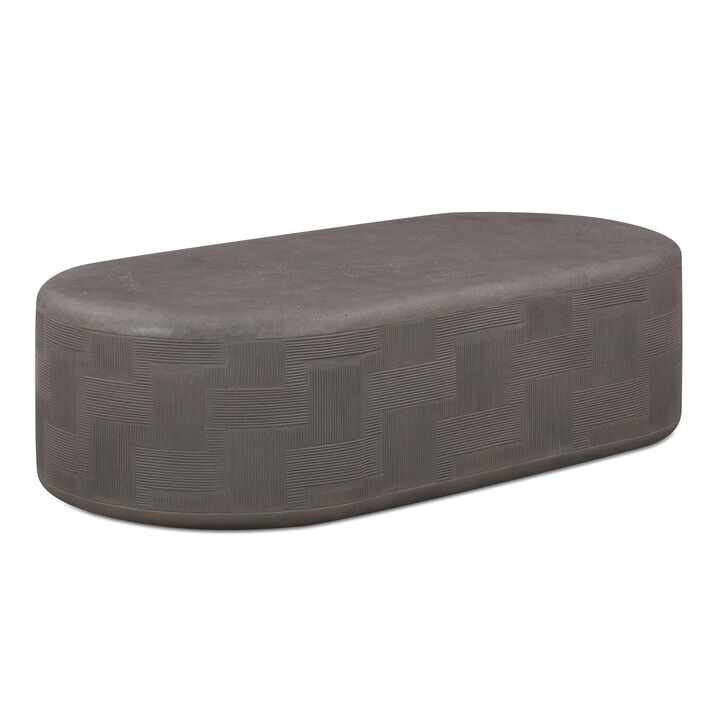 Suraya Concrete Rounded Coffee Table