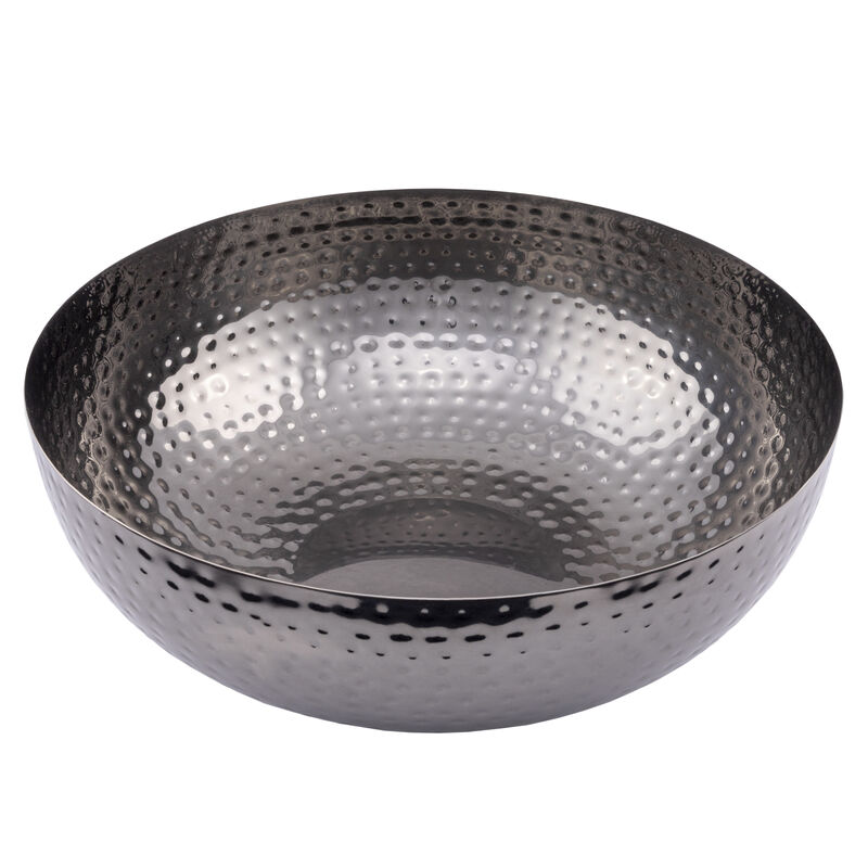 Round Hammered Metal Bowl, Copper Finish image number 0