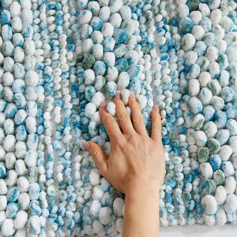 Market & Place Microfiber Textured Plush Bath Rug