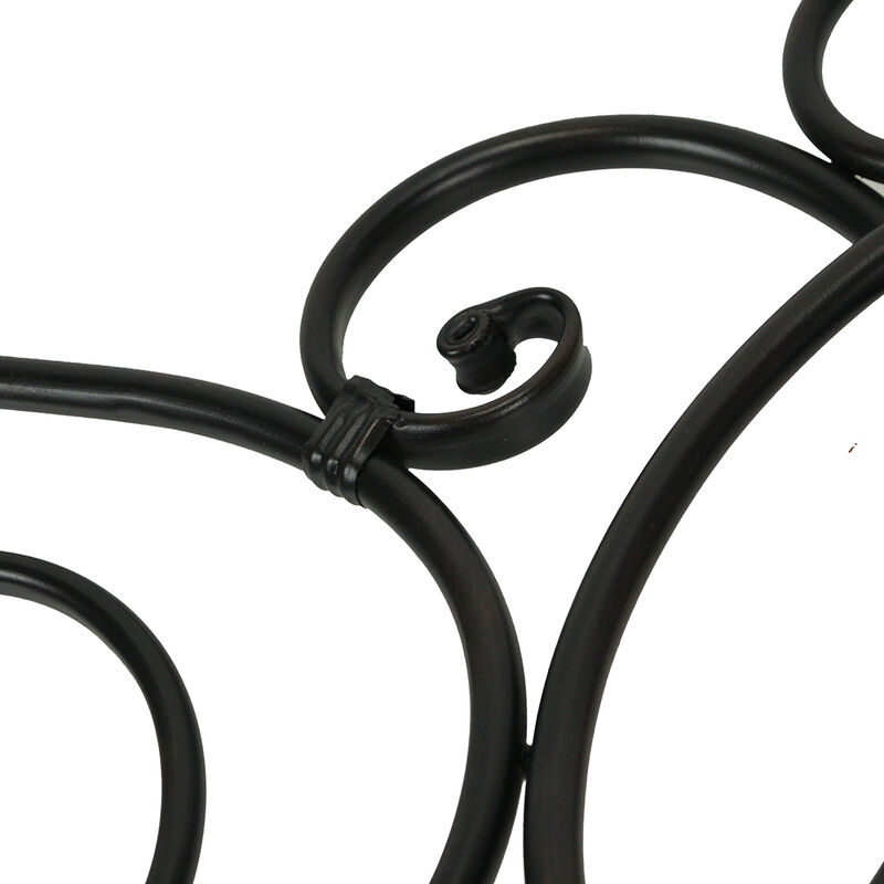 Antique Bronze Metal Elegant Scrolls Wall Pediment Set of 2 image number 4