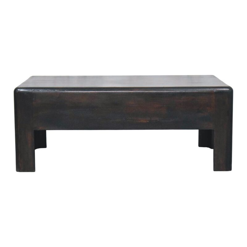 Artisan Furniture Solid Wood Velvet Mocha Block Coffee Table , Brown image number 0
