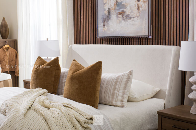 Olivia Queen Upholstered Bed image number 4