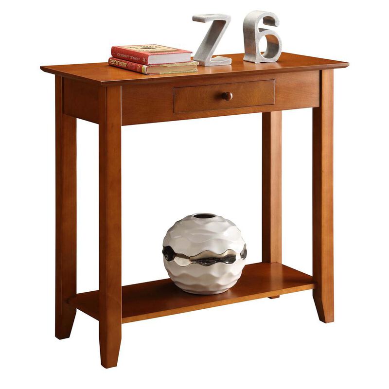 Convience Concept, Inc. American Heritage Hall Table with Drawer and Shelf image number 0