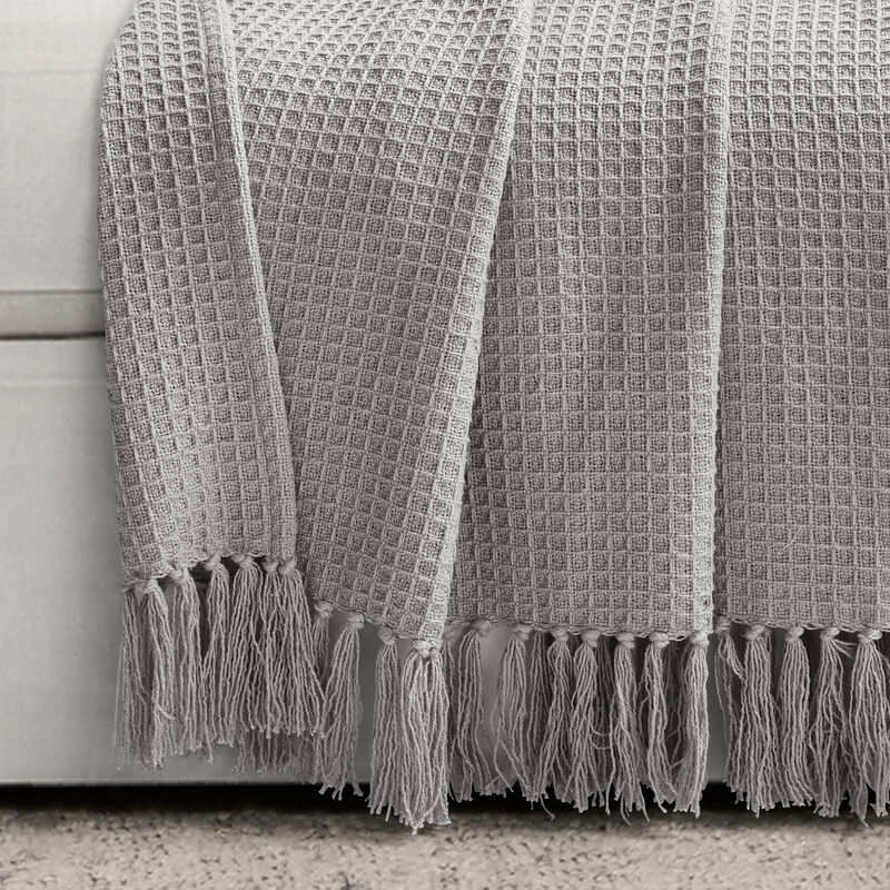 Waffle Cotton Knit Throw