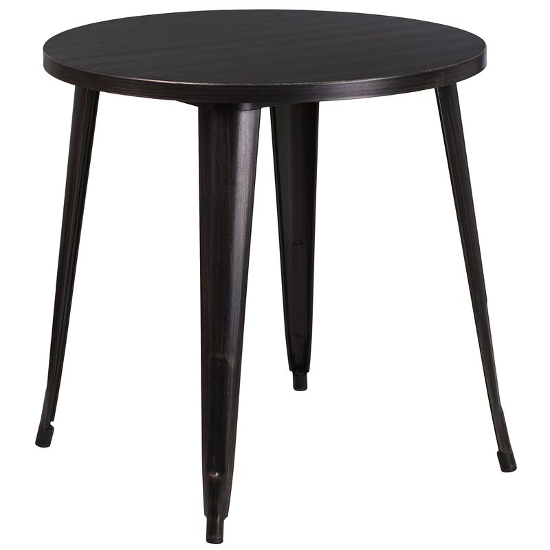 30RD Aged Black Metal Table image number 0