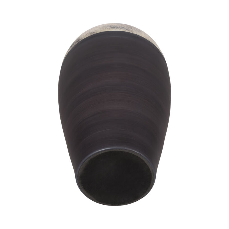 Glass, 23" Vase W/ Resin Topper, Gray image number 5
