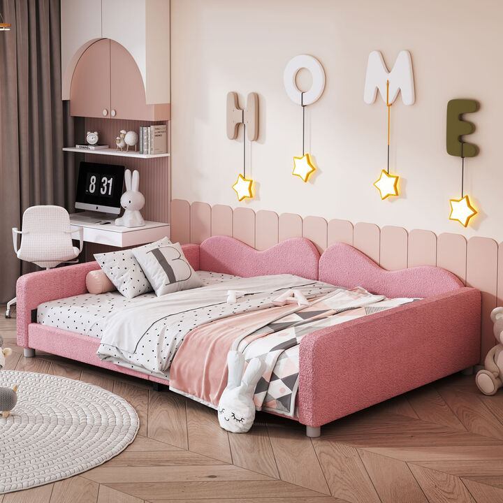 Merax Sherpa Fabric Sofa Bed Daybed.
