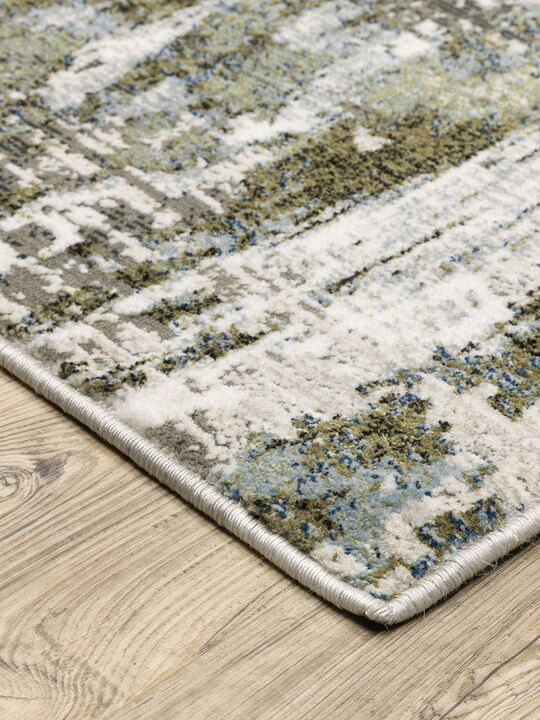 Caravan 2'3" x 7'6" Green Rug