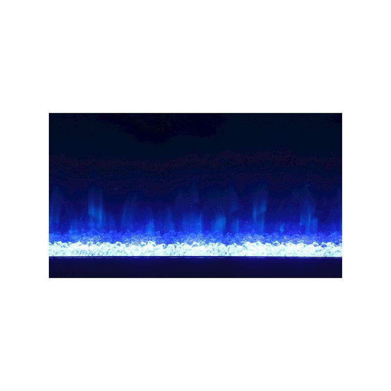 Coaster Co. of America Vallerie 71 TV Stand with Visual Flame Box Grey Mirror