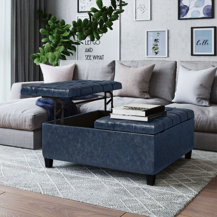 Harrison Transitional Square Coffee Table